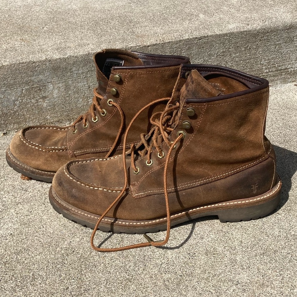 Frye Dakota Mid Lace leather boots